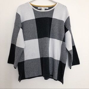 MAX STUDIO Checkerboard Sweater | Sz L